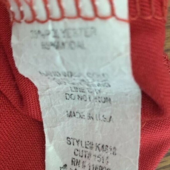 Ginger G true RED V-Neck Ruffle strap V-back sleeveless top Size Large - Picture 7 of 8